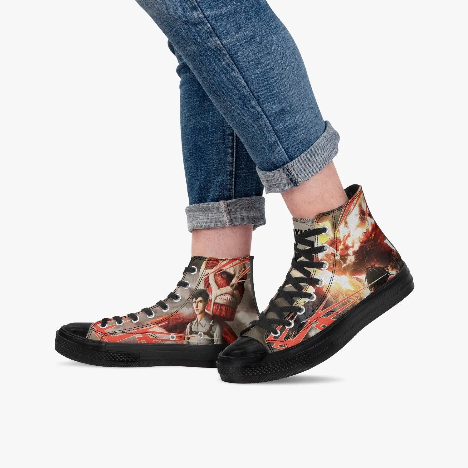 Attack On Titan Bertholdt Hoover A-Star High Anime Shoes