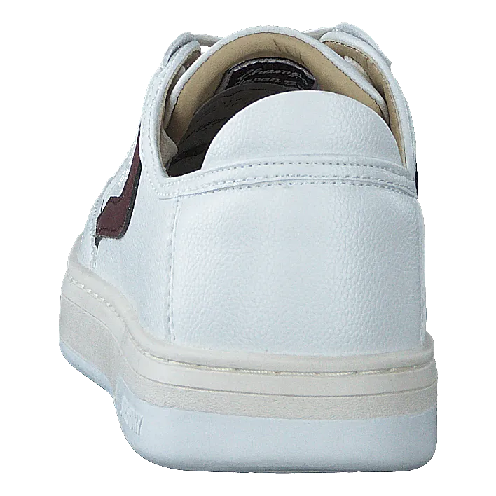 Basket Lux Low Trainer Optic/oxblood