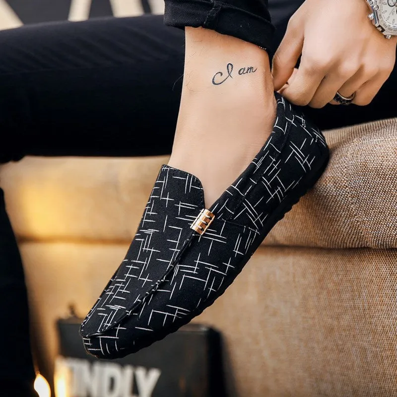 Black Casual Canvas Shoes