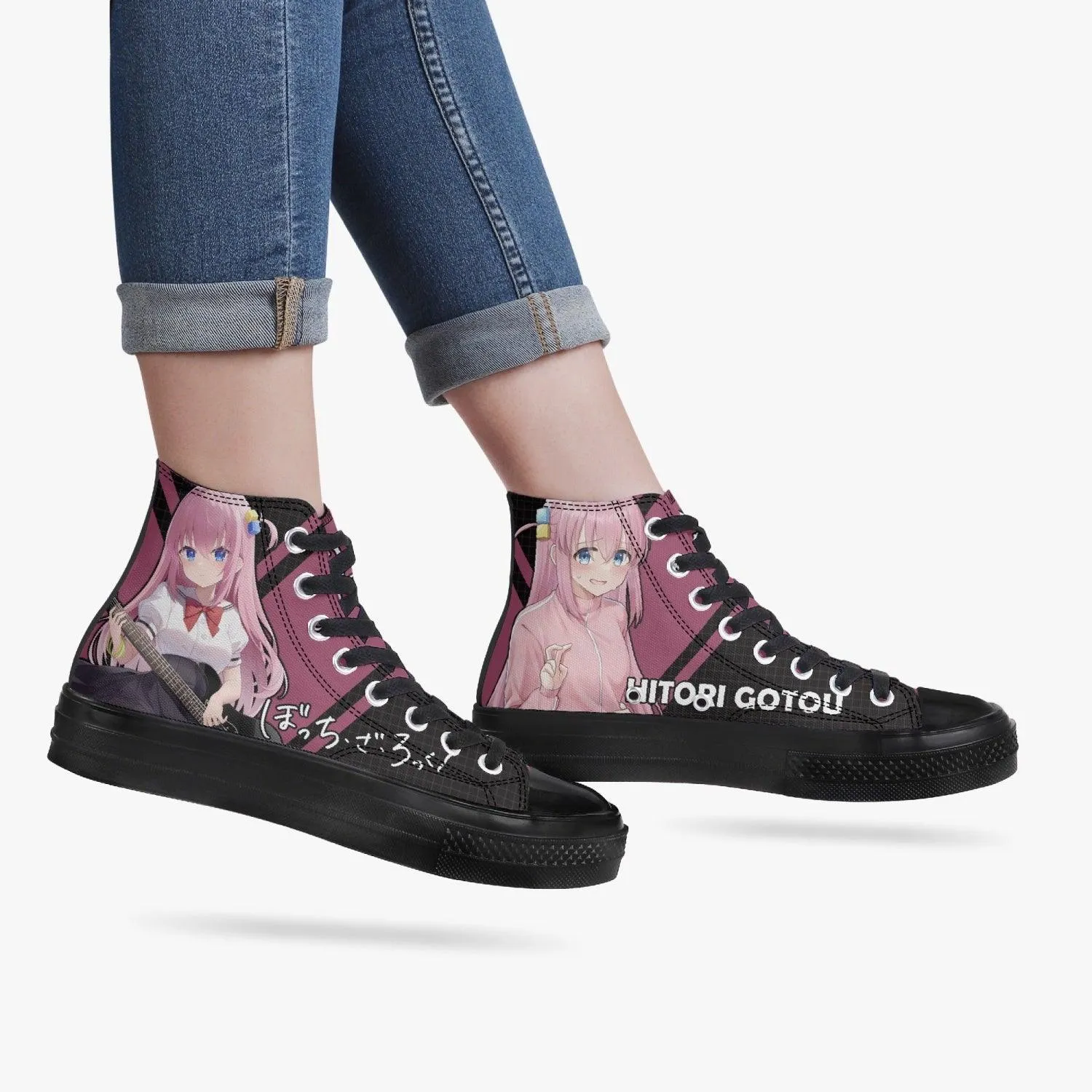 Bocchi The Rock Hitori Gotou A-Star High Anime Shoes
