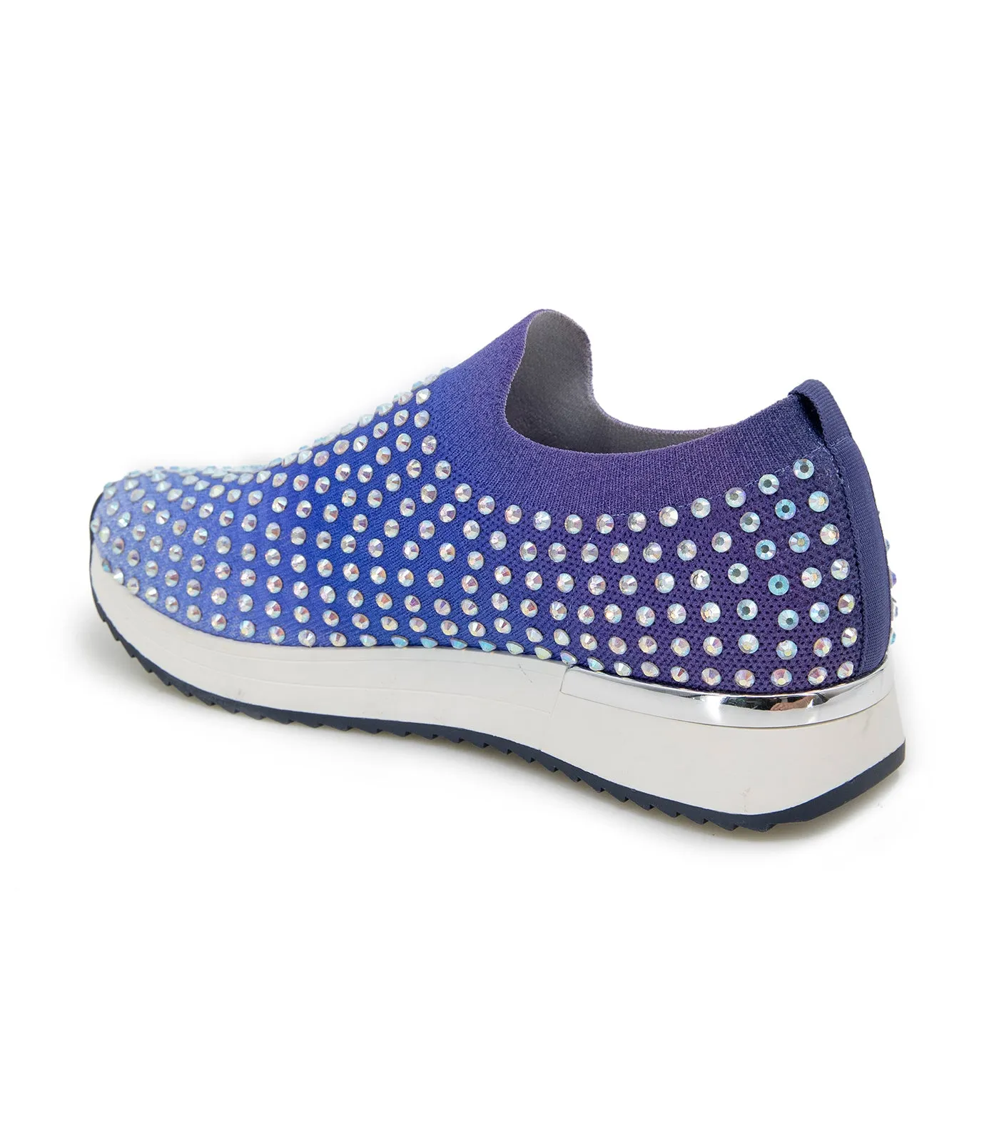 Cameron Jewel Jogger Slip-On Sneaker Blue Ombre Knit