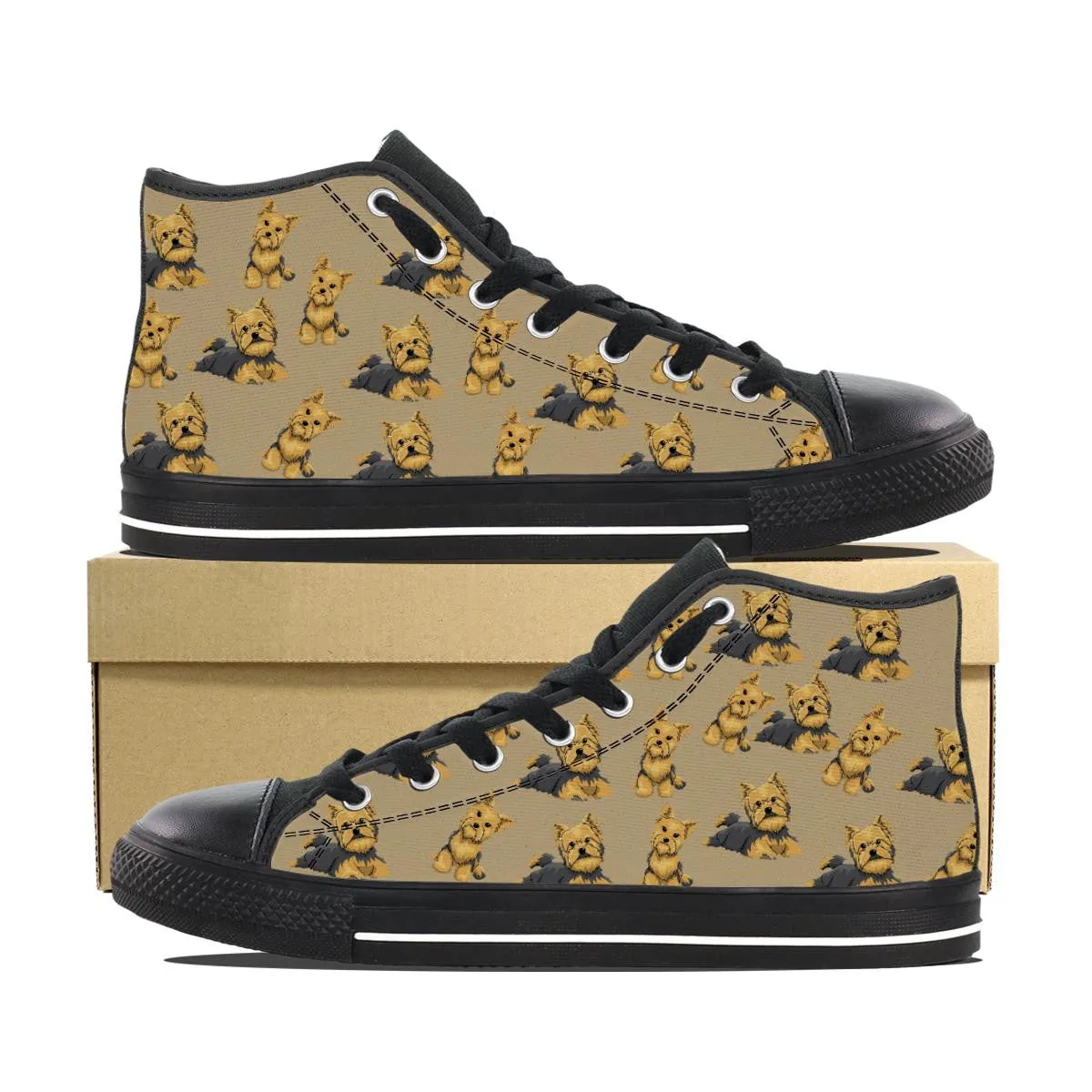 Cartoon Yorkie 2 Shoes