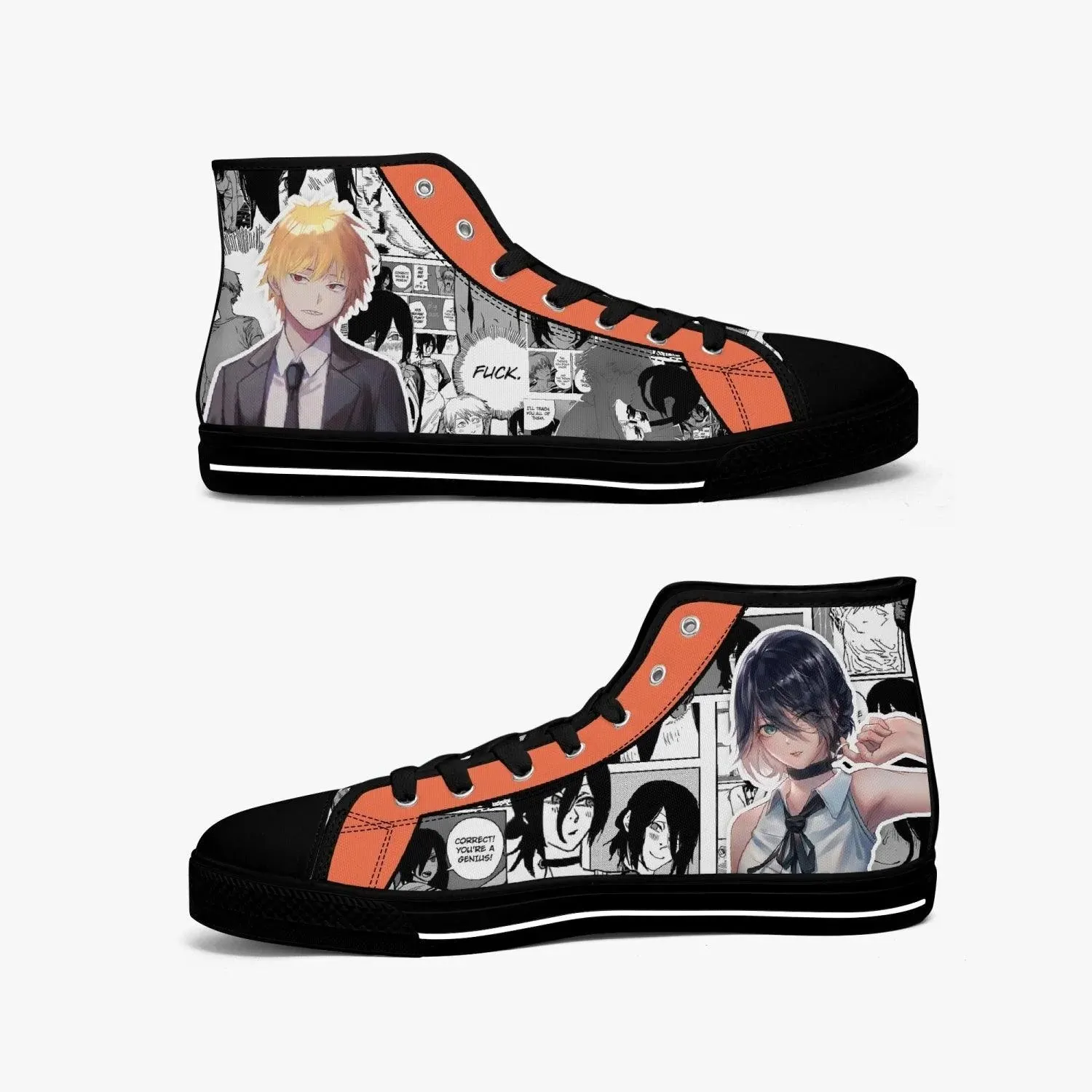 Chainsaw Man Denji X Reze A-Star Mid Anime Shoes