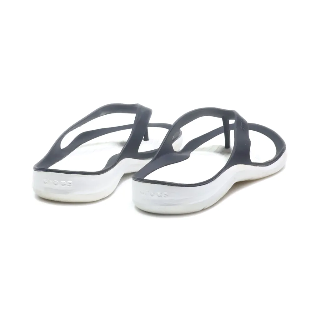Crocs Swiftwater Wave Flip Flops Eva Black Colour For Women