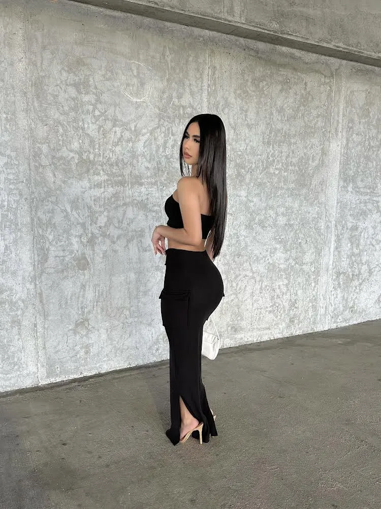 Dream Girl Skirt Set (Black)