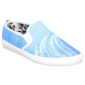 Flossy Carota Women's 80's Print Riviera Slip-On Espadrille Elasticated Fitting & Jute Rope Wrap Scented Sole for Ultimate Comfort