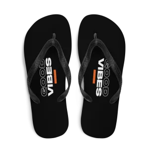 Good Vibes Text Flip-Flops
