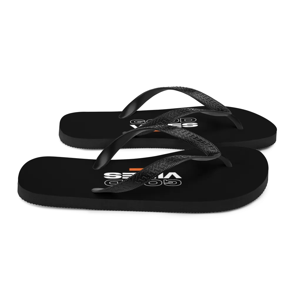 Good Vibes Text Flip-Flops