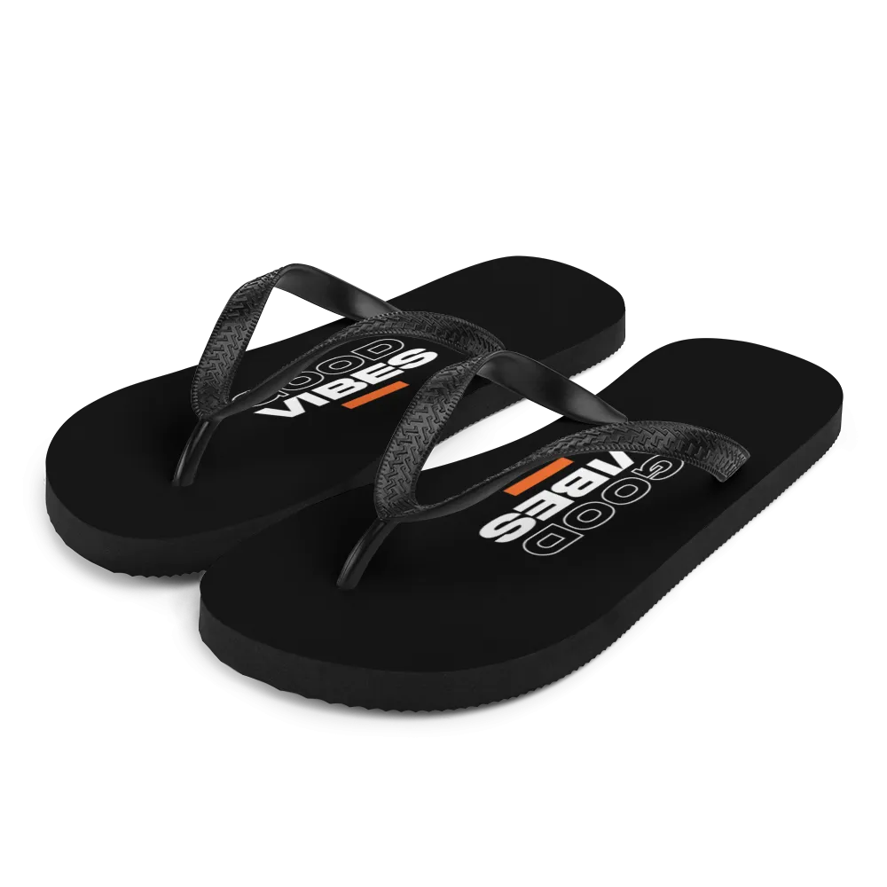 Good Vibes Text Flip-Flops