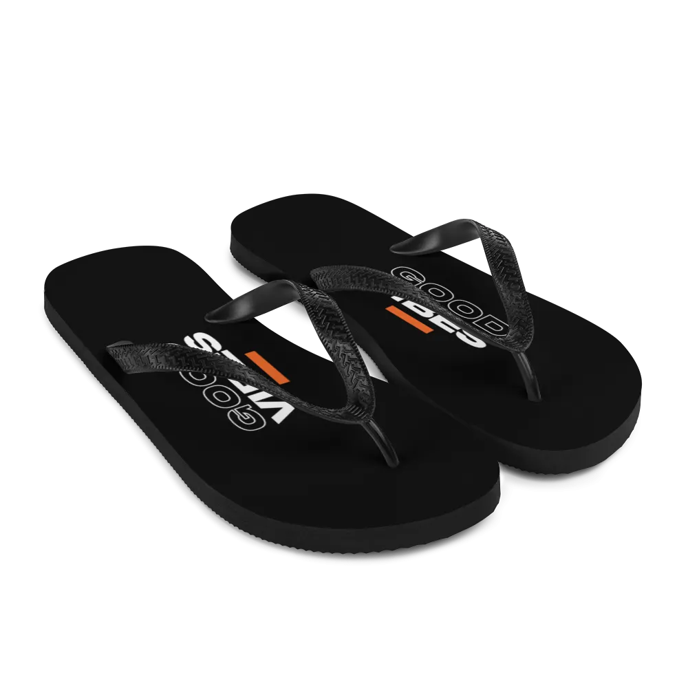 Good Vibes Text Flip-Flops