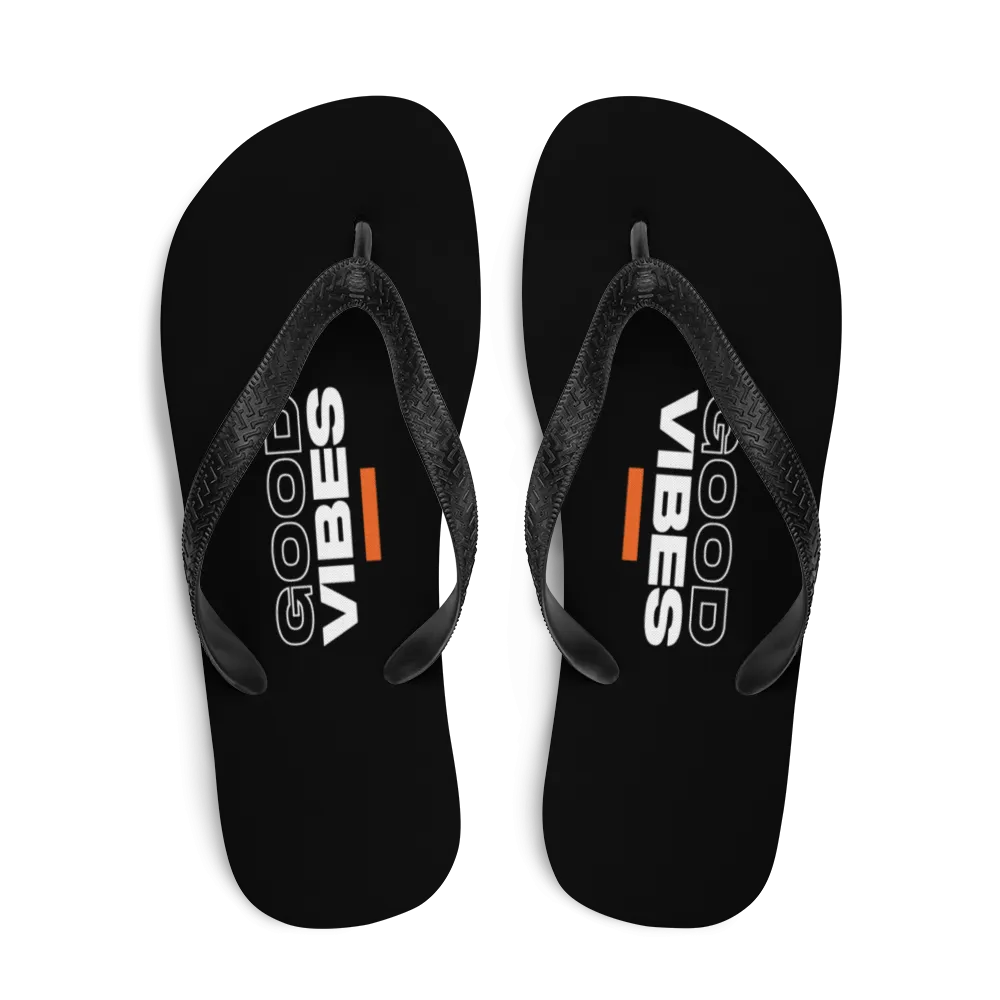 Good Vibes Text Flip-Flops