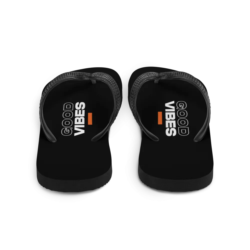 Good Vibes Text Flip-Flops