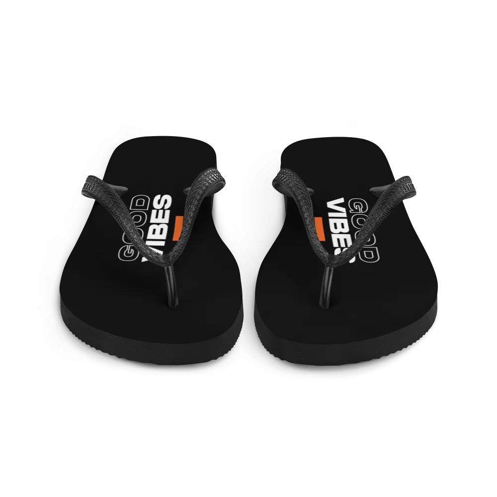 Good Vibes Text Flip-Flops
