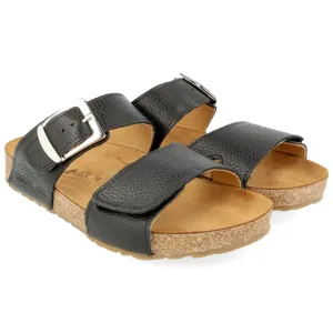 HAFLINGER Women's Aria Sandal, Black, 9 Women