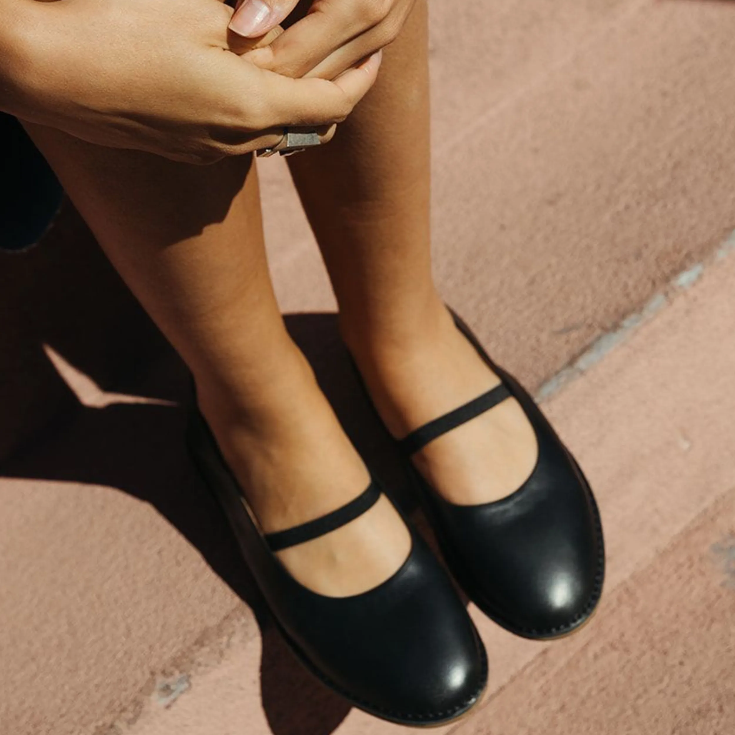Harper Black Mary Jane Flats