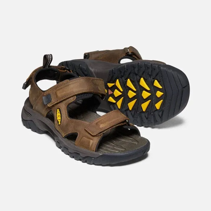 Keen Men's Targhee III Open Toe Sandals- Bison/ Mulch