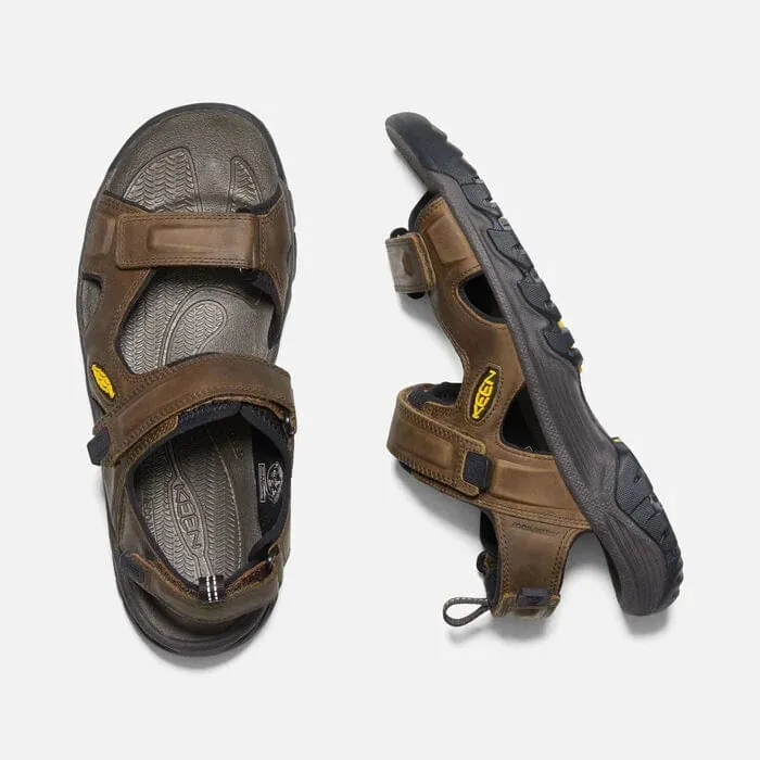 Keen Men's Targhee III Open Toe Sandals- Bison/ Mulch