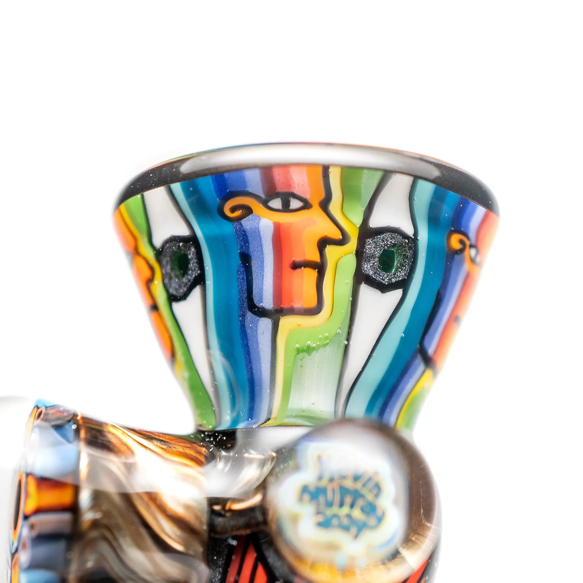 Kevin Murray - Martini Slide - 18mm - Rainbow Weave & Rainbow Faces