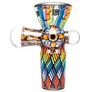 Kevin Murray - Martini Slide - 18mm - Rainbow Weave & Rainbow Faces