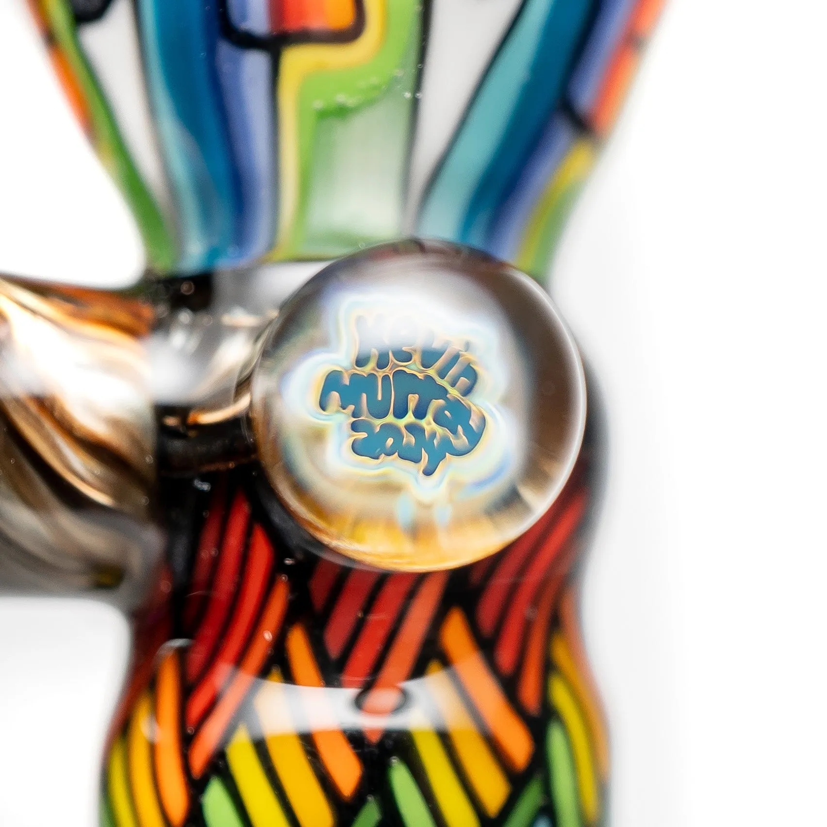 Kevin Murray - Martini Slide - 18mm - Rainbow Weave & Rainbow Faces