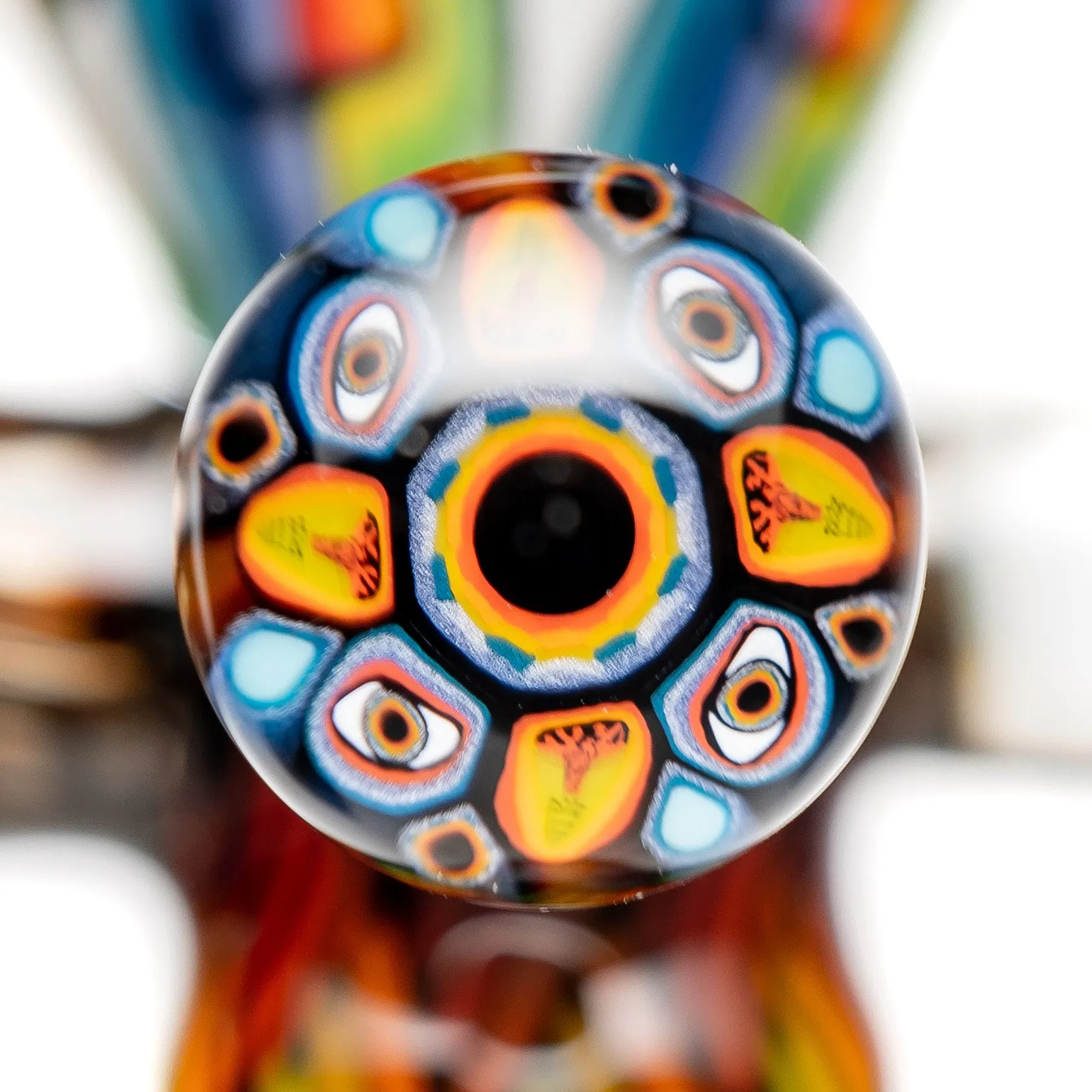 Kevin Murray - Martini Slide - 18mm - Rainbow Weave & Rainbow Faces