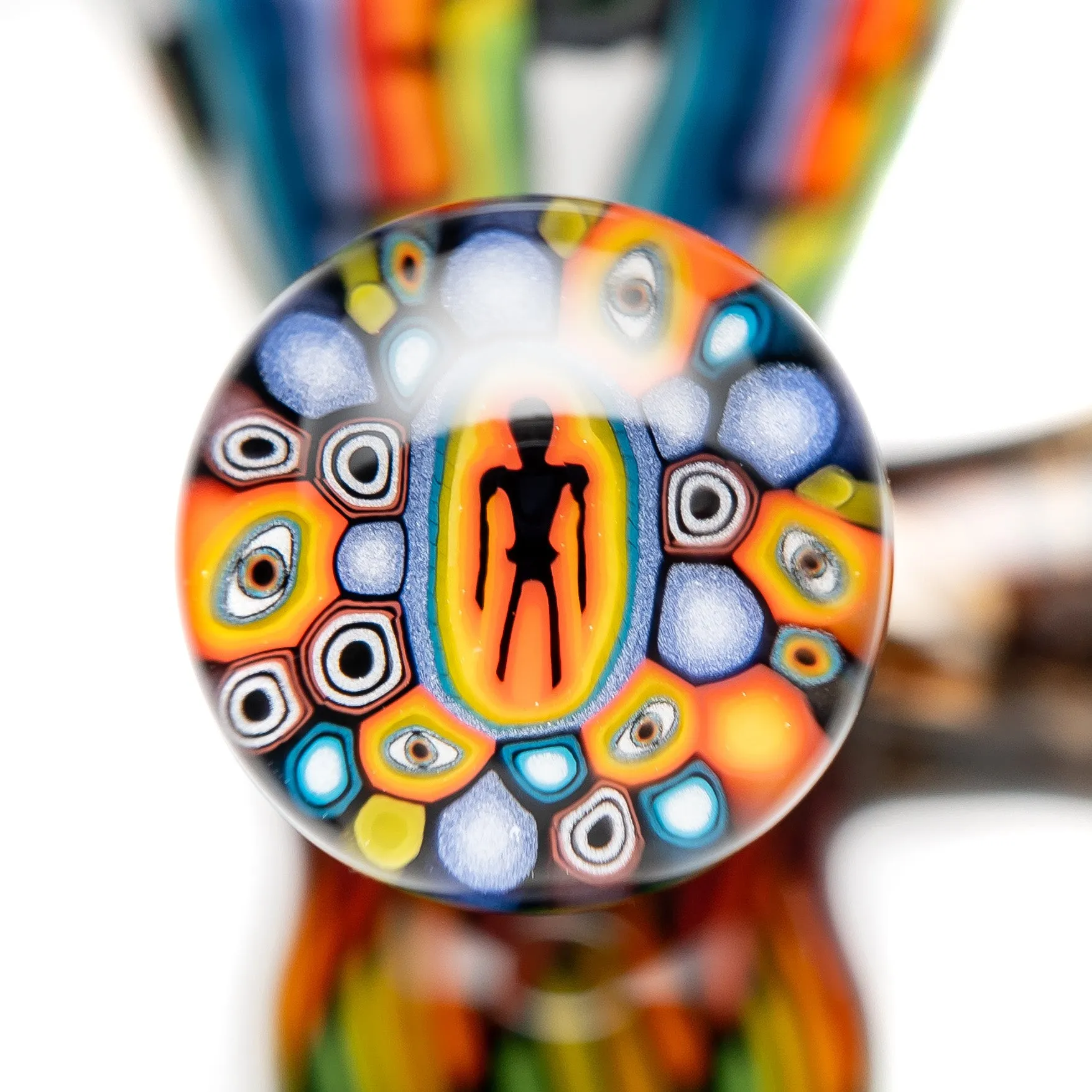 Kevin Murray - Martini Slide - 18mm - Rainbow Weave & Rainbow Faces