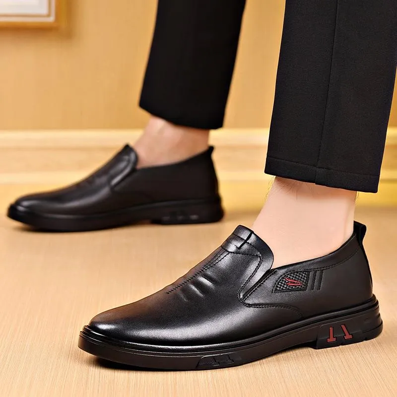Men's Genuine Leather Casual Soft Sole Breathable Leather Shoes