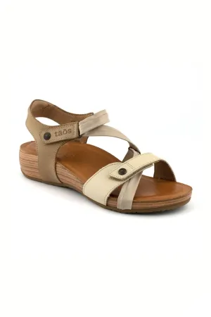 Multiverse Leather Sandal in Beige