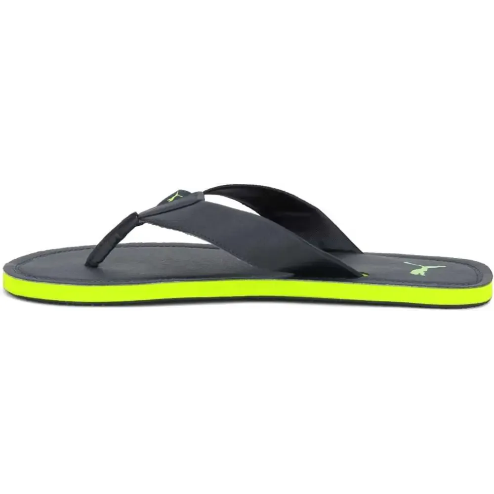 New Stylish Black Silicon Self Design Slip-On For Men