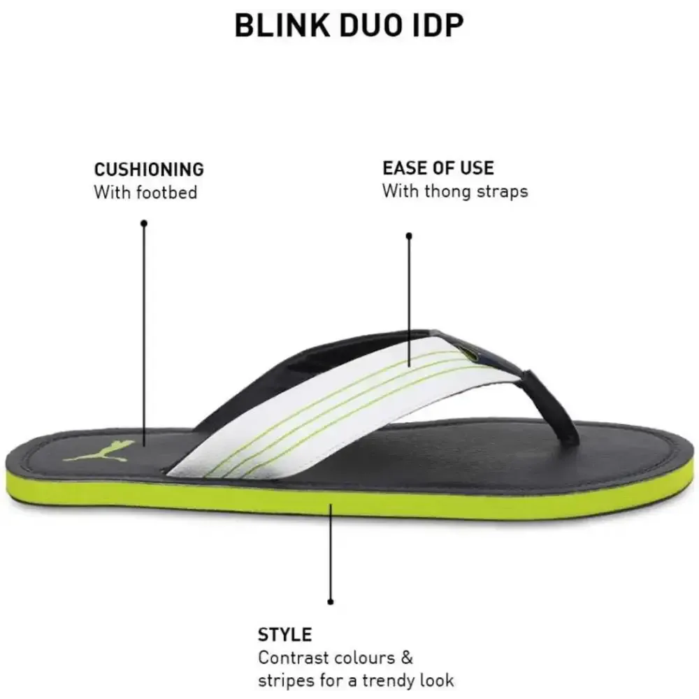 New Stylish Black Silicon Self Design Slip-On For Men