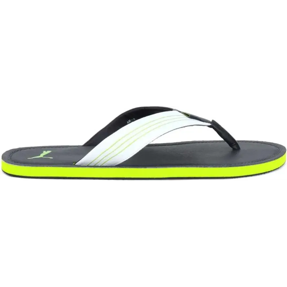 New Stylish Black Silicon Self Design Slip-On For Men