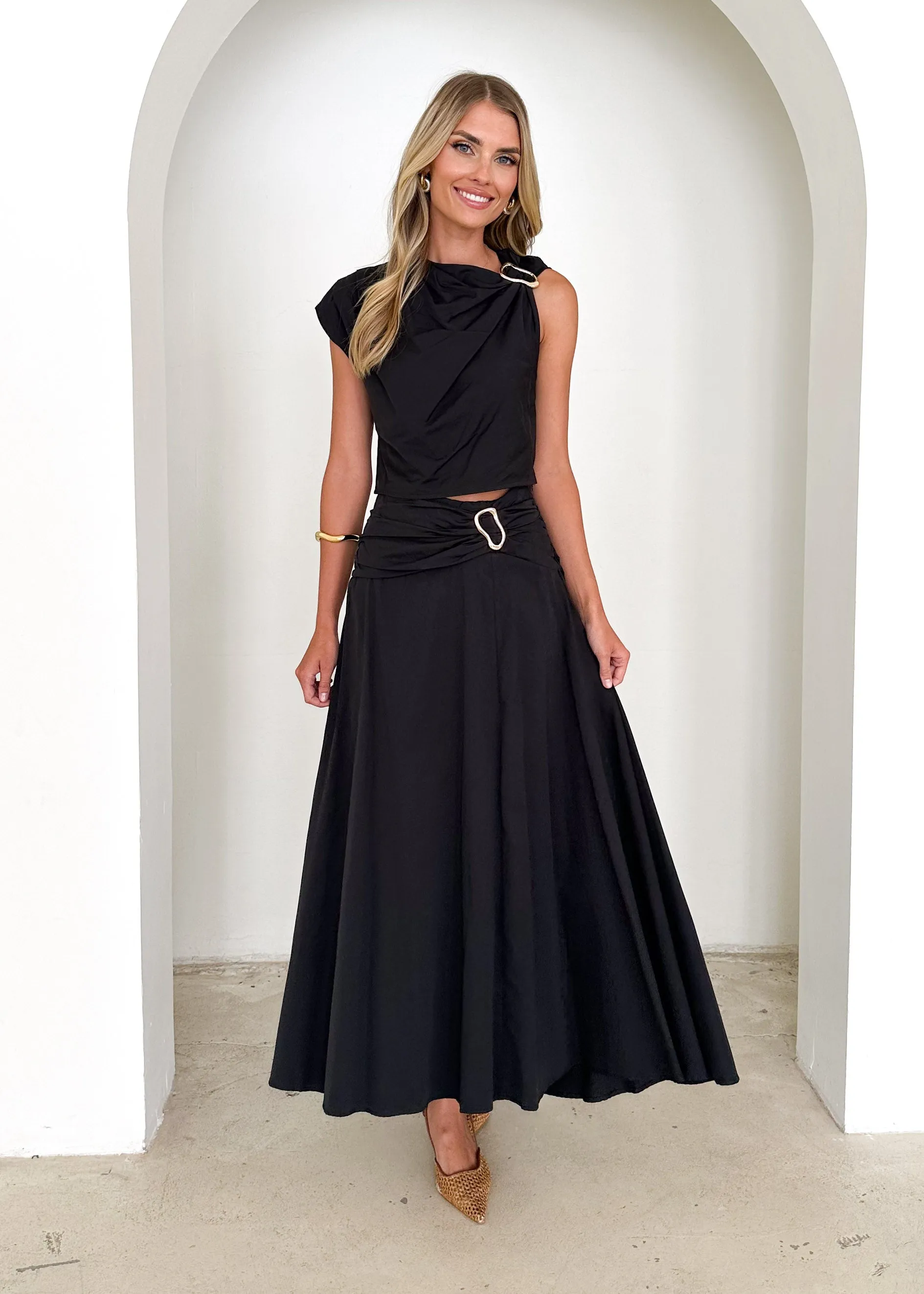 Rahnee Maxi Skirt - Black
