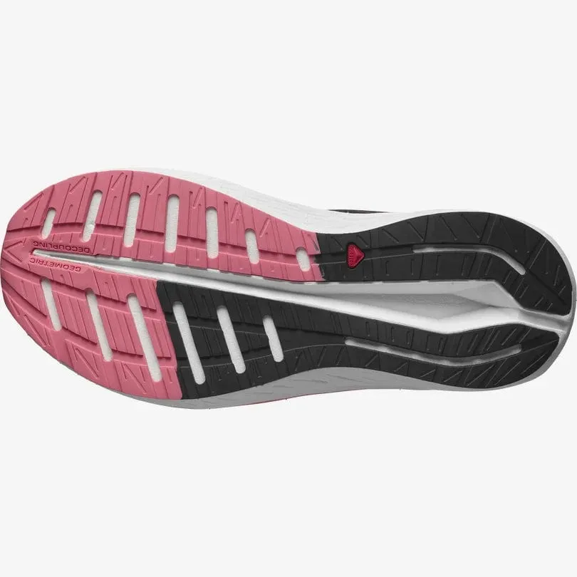 Salomon Women's Aero Blaze Running Shoes- Black/ White/ Tea Rose