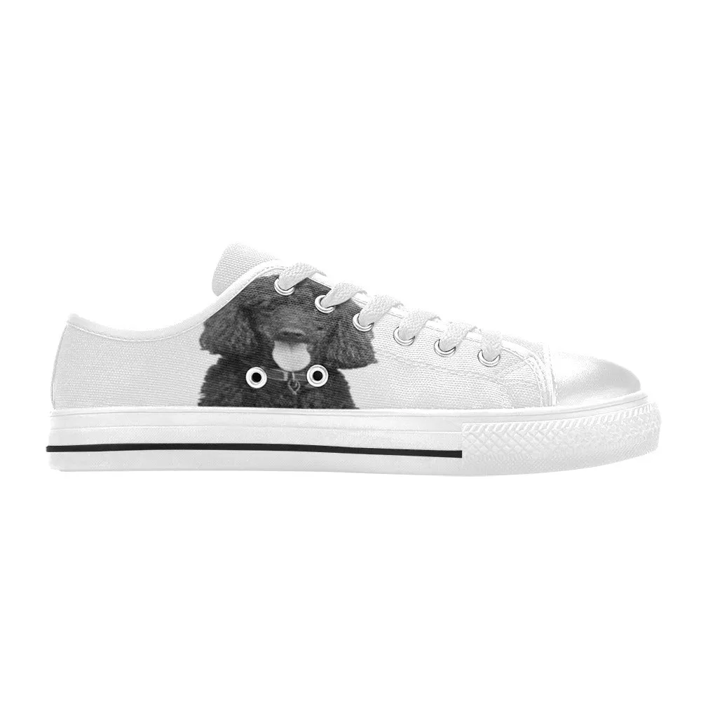 Standard Poodle Canvas Shoes - Low Tops
