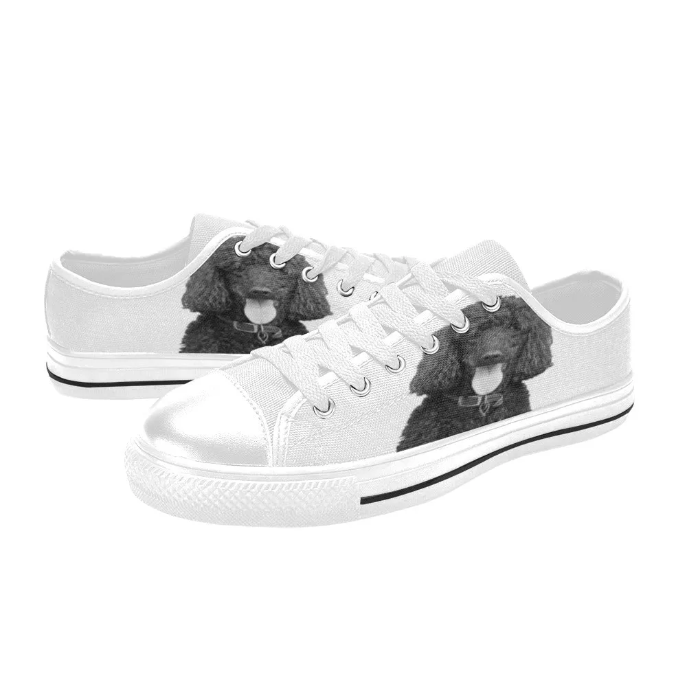 Standard Poodle Canvas Shoes - Low Tops