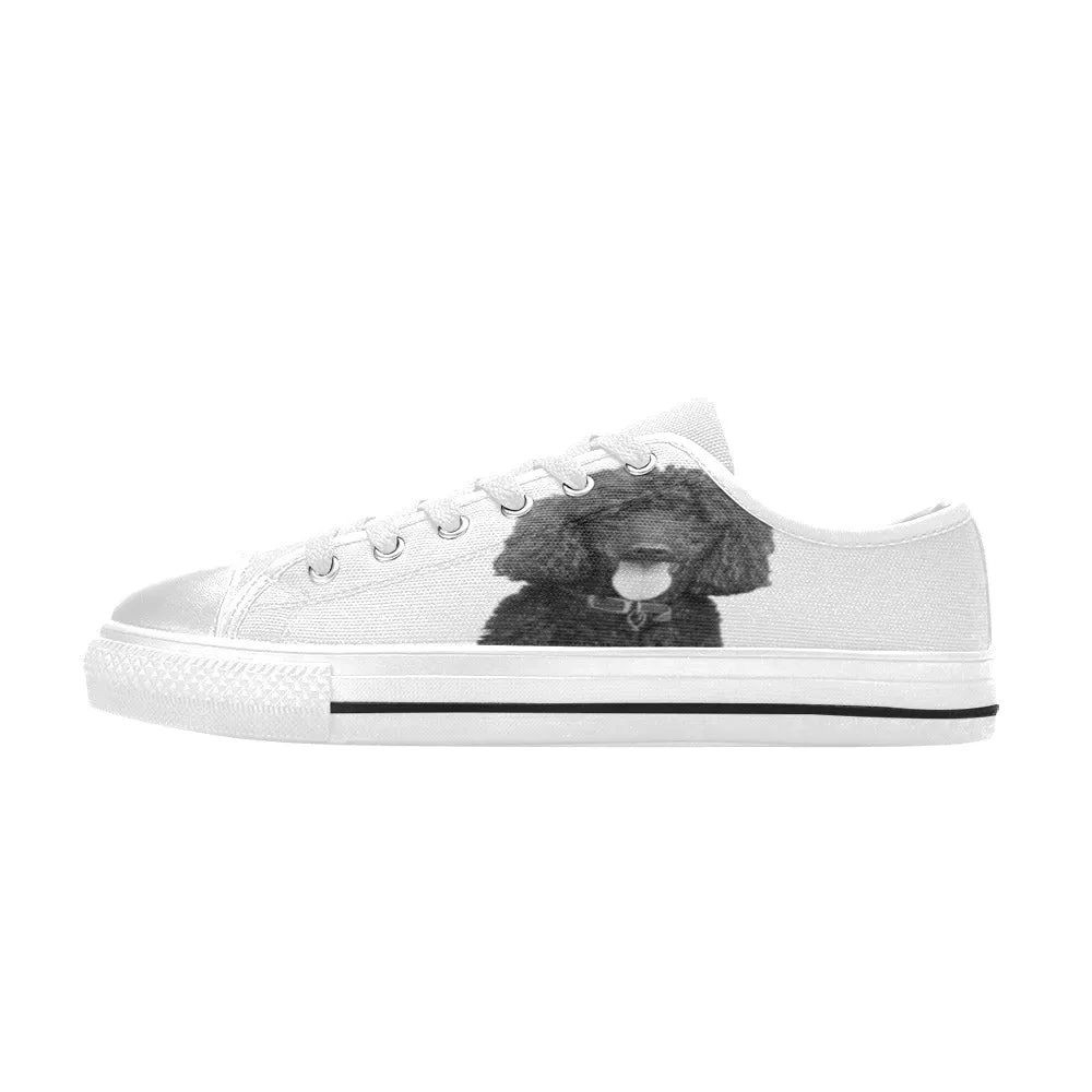 Standard Poodle Canvas Shoes - Low Tops