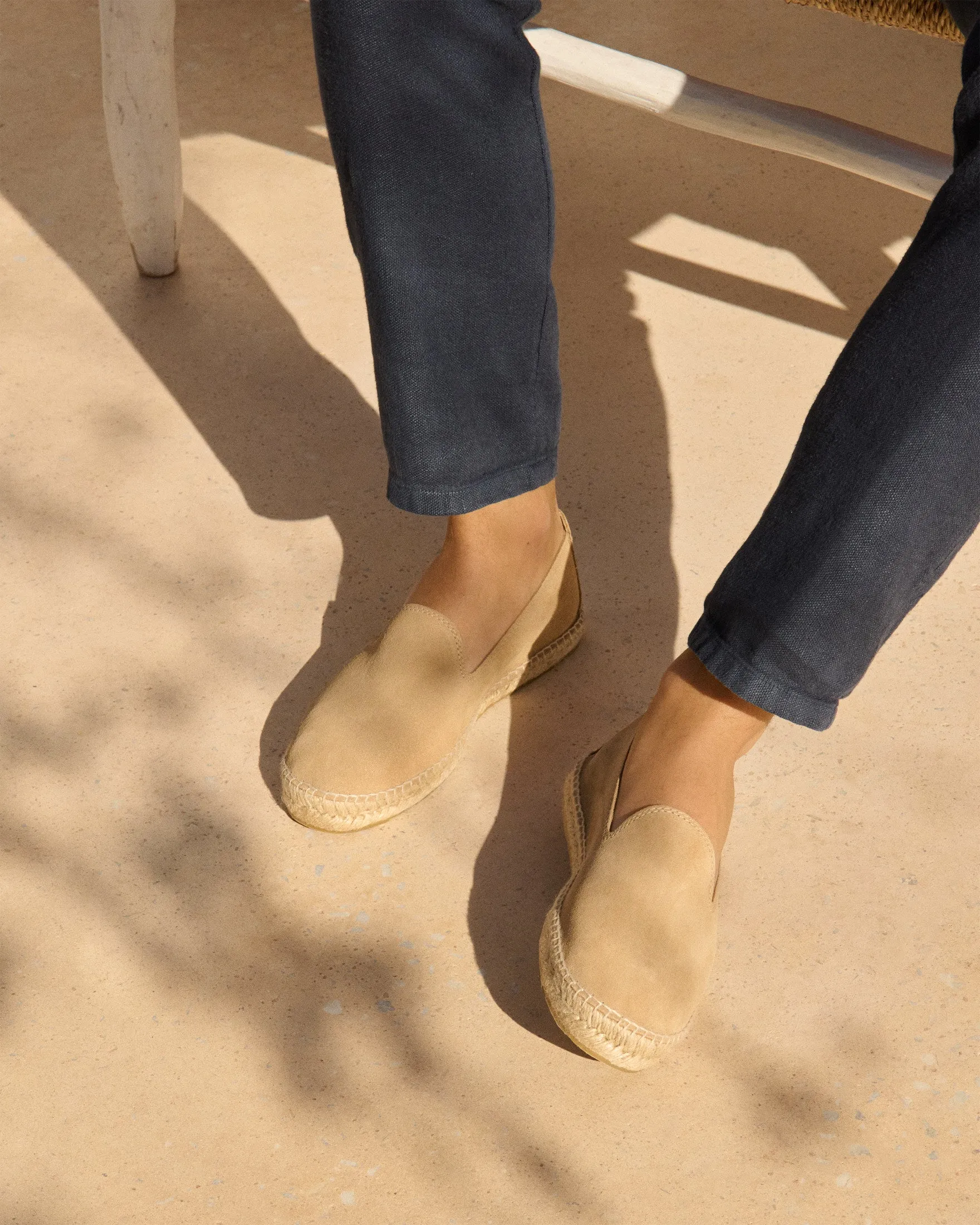 Suede Espadrilles - M28C0 - Hamptons Washed Beige