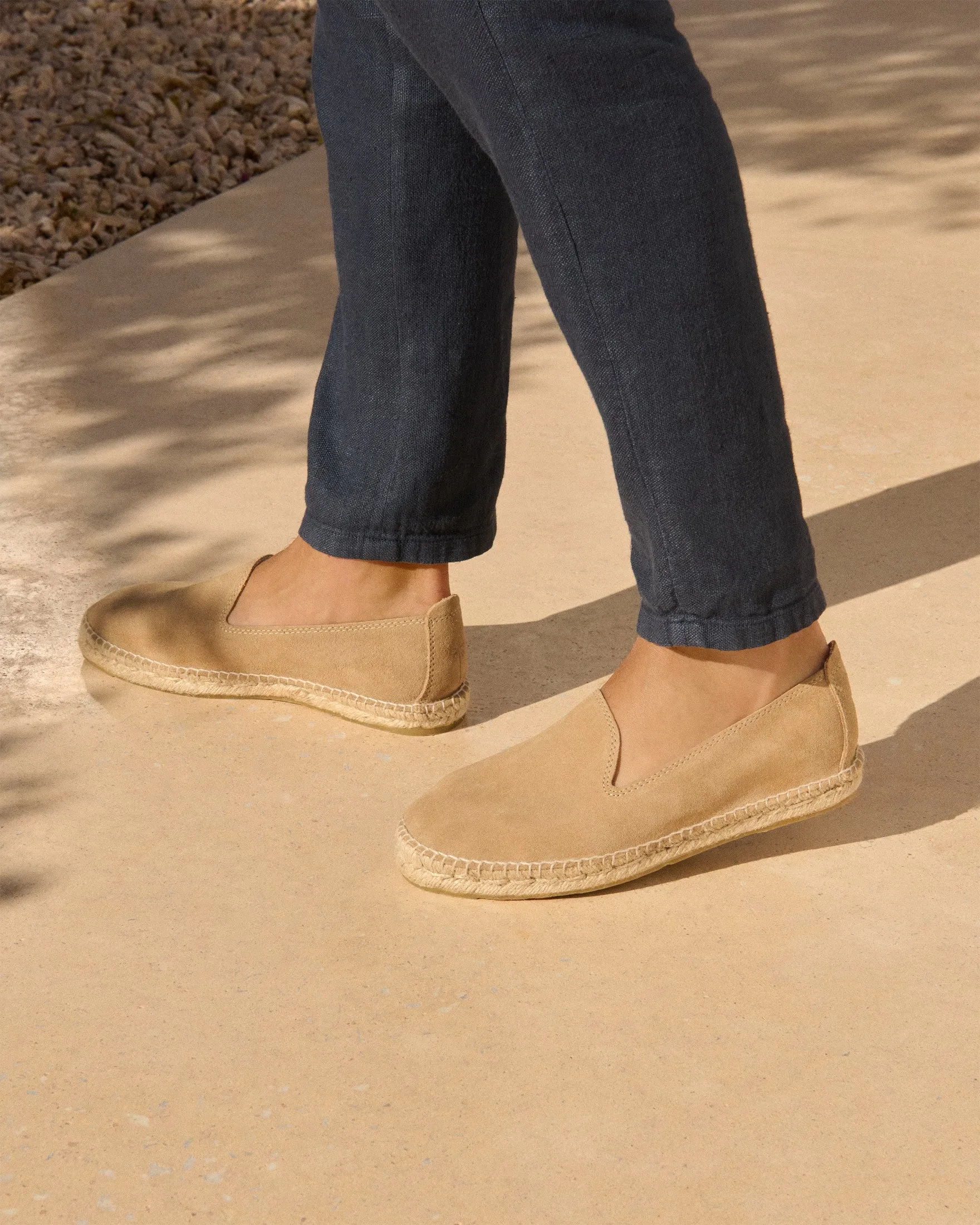 Suede Espadrilles - M28C0 - Hamptons Washed Beige