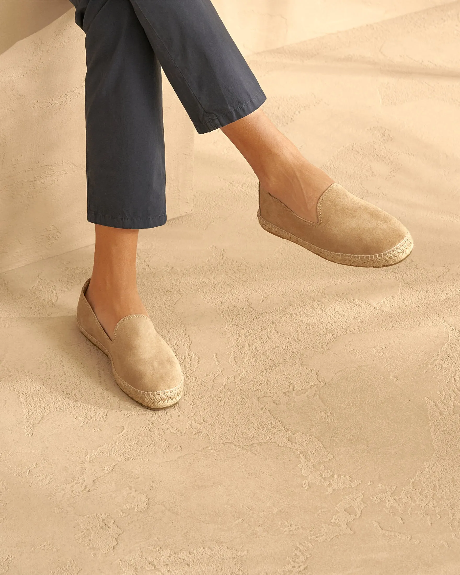 Suede Espadrilles - M28C0 - Hamptons Washed Beige