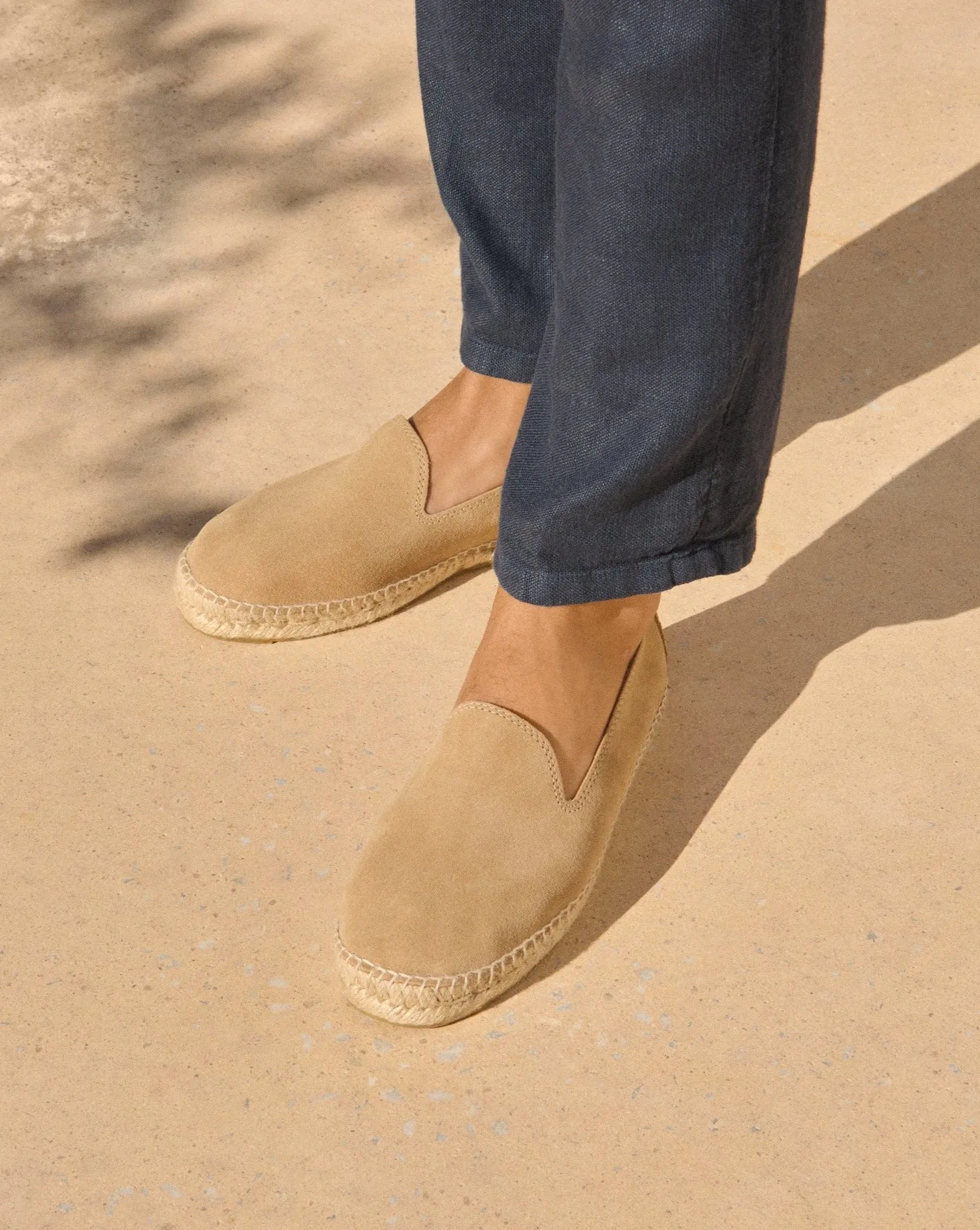 Suede Espadrilles - M28C0 - Hamptons Washed Beige