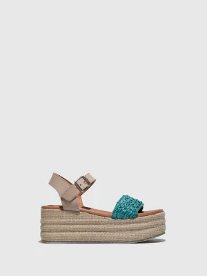 Turquoise Platform Sandals
