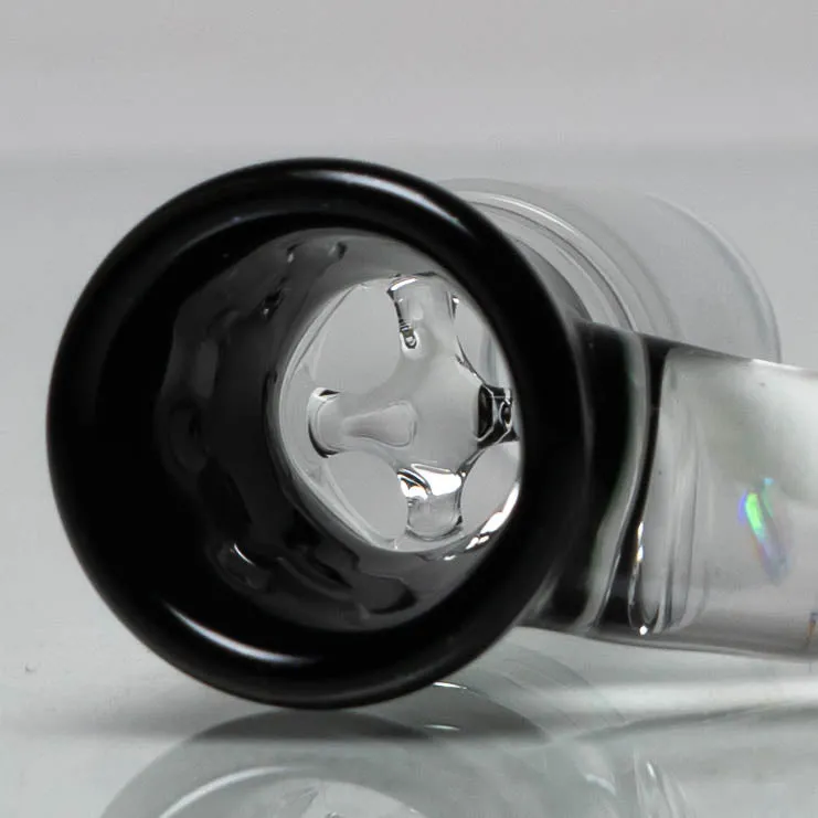 Unity Glassworks - 4 Hole Opal Horn Slide - 18mm - Galaxy & UV White Satin