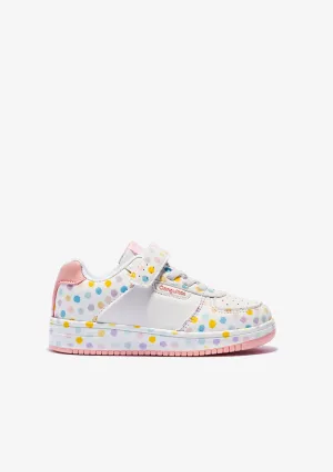 White Dots Elastic Sneakers
