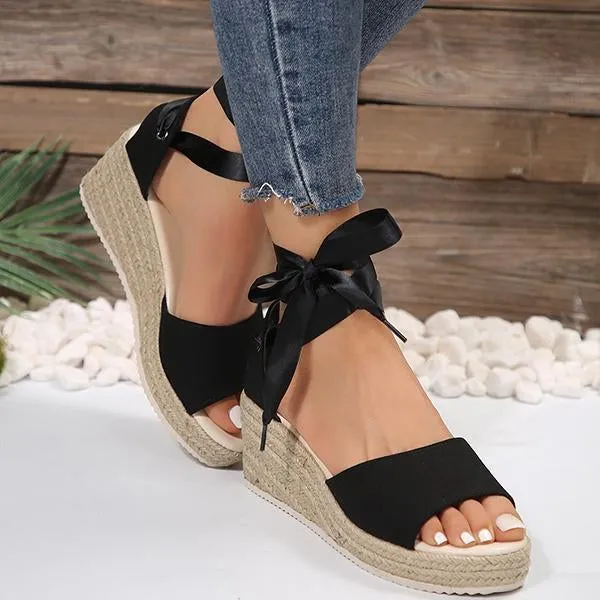 Women's Espadrille Casual Sandals with Ankle Straps 59771323S