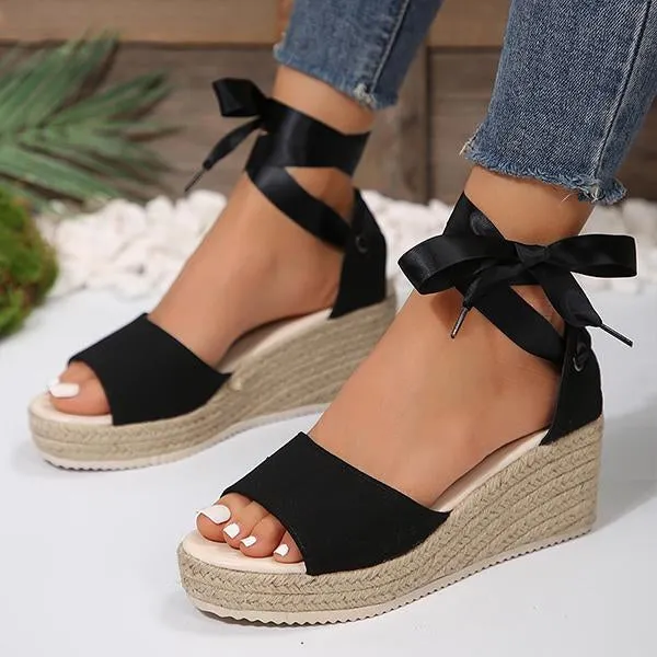 Women's Espadrille Casual Sandals with Ankle Straps 59771323S