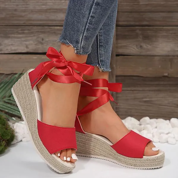 Women's Espadrille Casual Sandals with Ankle Straps 59771323S