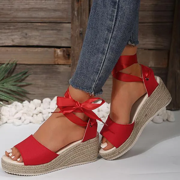 Women's Espadrille Casual Sandals with Ankle Straps 59771323S