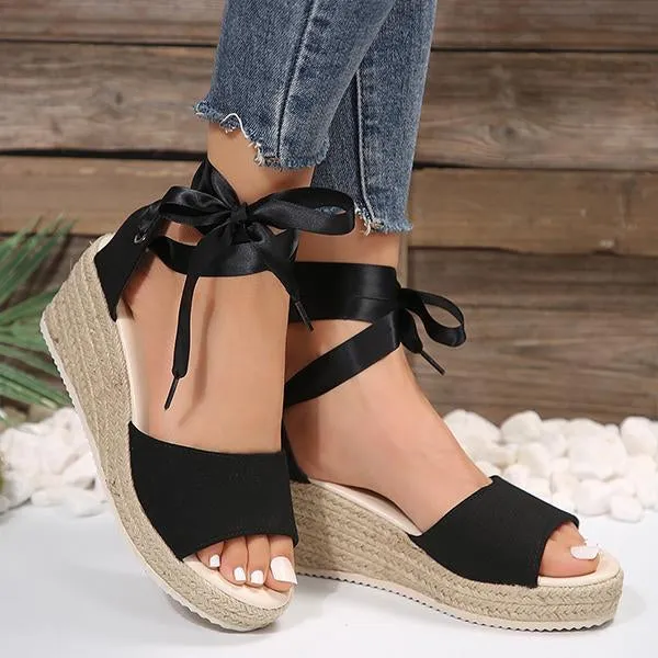 Women's Espadrille Casual Sandals with Ankle Straps 59771323S