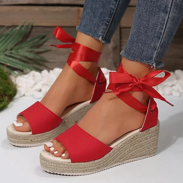 Women's Espadrille Casual Sandals with Ankle Straps 59771323S