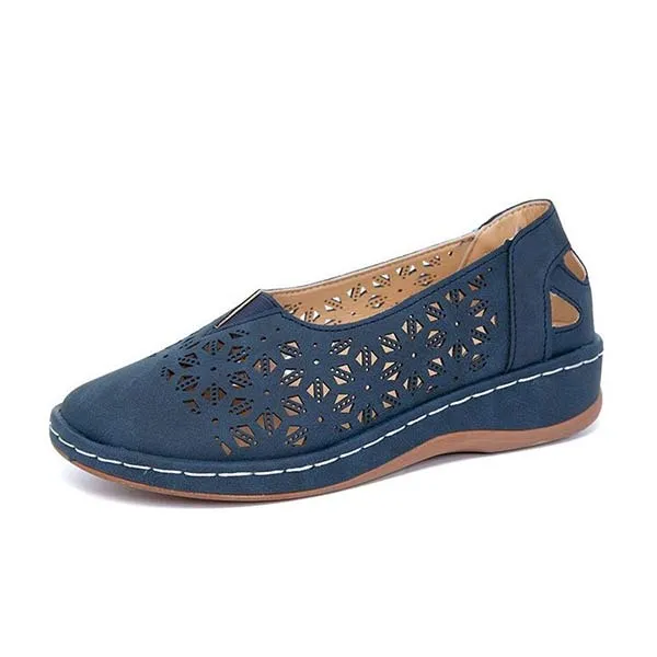 Women's Hollow Round Toe Wedge Sandals 01934354C